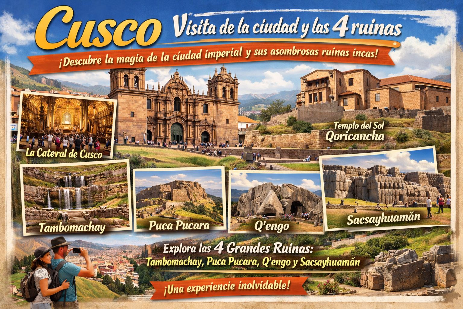 Cusco - Visita de la ciudad y las 4 ruinas